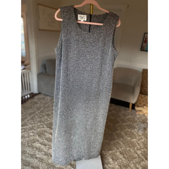 DR Thick Knit Maxi Dress 16 Herringbone Holiday Old Money Quiet Luxury - Picture 2 of 8